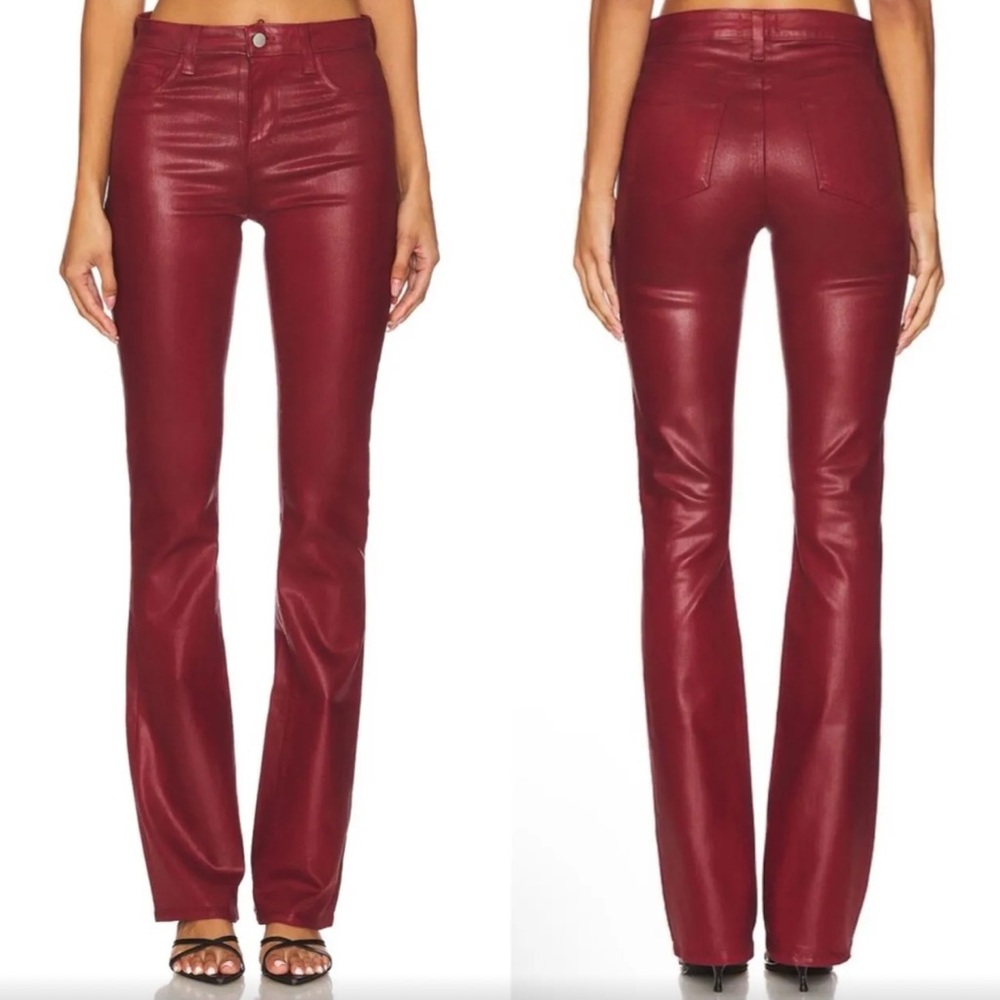 L'AGENCE Marguerite Straight Leg Coated Jean - Picture 15 of 15